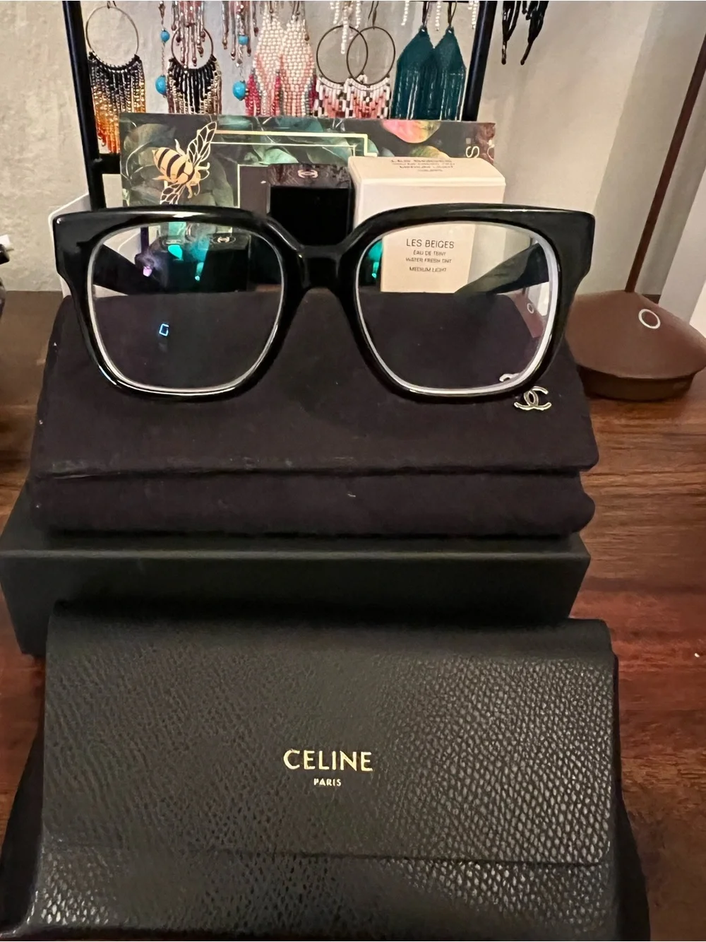 Celine Black Square Glasses - Celine
